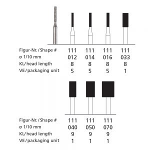 Electroplated HP diamonds - Shape # 111-0