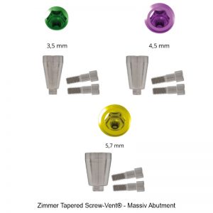 Nt-trading Zimmer Tapered Screw-Vent® - Massiv Abutment-0