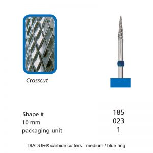 DIADUR® carbide cutters - Blue ring - Shape 185-0