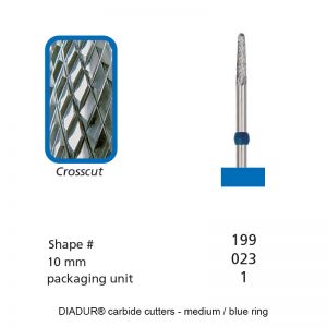 DIADUR® carbide cutters - Blue ring - Shape 199-0