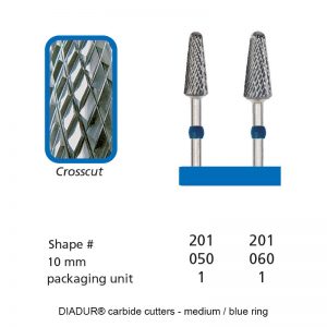 DIADUR® Carbide Cutters - Blue Ring - Shape 201-0