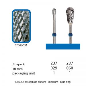 DIADUR® carbide cutters - Blue ring - Shape 237-0