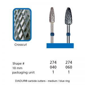 DIADUR® Carbide Cutters - Blue Ring - Shape 274-0