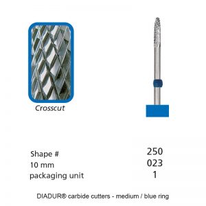 DIADUR® carbide cutters - Blue ring - Shape 250-0