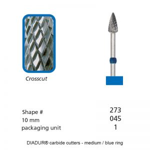 DIADUR® carbide cutters - Blue ring - Shape 273-0