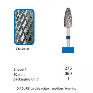 DIADUR® carbide cutters - Blue ring - Shape 275-0