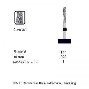 DIADUR® carbide cutters - Black ring titano - Shape 141 - 023mm-0