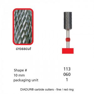 DIADUR® carbide cutters - Red ring micro - Shape 113 - 060mm-0