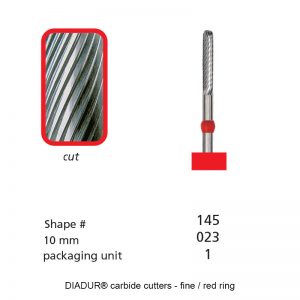 DIADUR® Carbide Cutters - Red Ring Ergonom - Shape 145 - 023mm-0