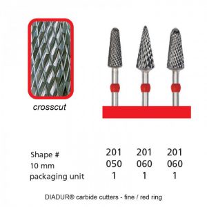 DIADUR® Carbide Cutters - Red Ring Micro - Shape 201-0