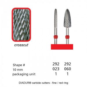 DIADUR® carbide cutters - Red ring micro - Shape 292-0