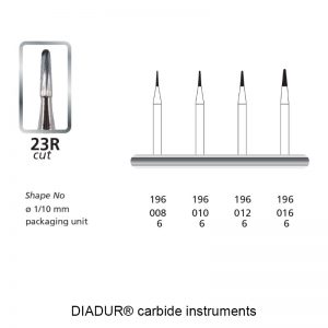 DIADUR® carbide instruments - 23R - Shape 196-0