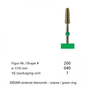 SIDIA® sintered diamonds - Turbo - Shape 200-0