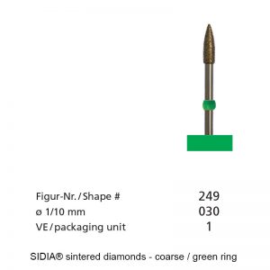 SIDIA® sintered diamonds - Turbo - Shape 249-0